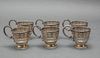 Webster Co. Sterling Silver Demitasse Cups, 6