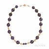 14kt Gold and Amethyst Bead Necklace