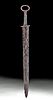 Rare Sarmatian / Roman Ring-Pommeled Iron Short Sword