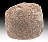 Mesopotamian Sumerian Clay Cuneiform Tablet w/ 25 Lines