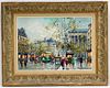 Antoine Blanchard Parisian Street Scene Painting