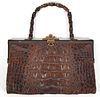 Alligator Handbag, Vintage
