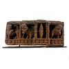 ANCIENT C. 3RD CENTURY INDIAN TEMPLE CARVING, ELEPHANTS & LION