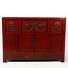 19TH. C. CHINESE WOODEN SIDE CHEST