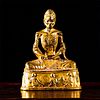 THAI LACQUER GILT GANDHARAN STYLE EMACIATED BUDDHA