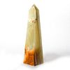HEAVY CARVED GREEN ONYX OBELISK FOR HEALING PURPOSES