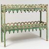Green Painted Two Tier Plant Stand, Colefax & Fowler