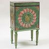 George III Style Painted Cellarette on Stand, Modern