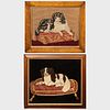 Two Seated Spaniels Pictures