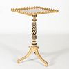 Late Regency Penwork Table with Lappet Border