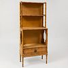 Regency Painted Faux Bamboo Bookcase