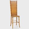 Late Regency Faux Bamboo Painted Hall Chair