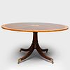 George III Style Inlaid Mahogany Breakfast Table, Modern