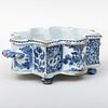 Dutch Delft Blue and White Shaped Dish
