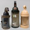 Three TÃ´le and Glass Lanterns, Colefax & Fowler, of Recent Manufacture