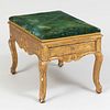 RÃ©gence Style Giltwood Tabouret with Drawer
