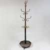 Edwardian Metal and Brass Hat and Umbrella Stand