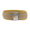 Alor 18K Gold Tri Color Steel Cable Bracelet