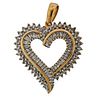 Gold Diamond Heart Pendant 