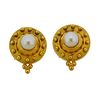 Temple St. Clair 18k Gold Pearl Earrings 
