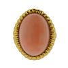 14K Gold Coral Ring 