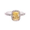 A 2.02ct Fancy Intense Yellow Diamond Ring