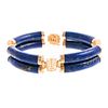 A Lapis Lazuli Link Bracelet in 14K
