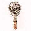 SMALL HAND CARVED STONE BUCKLE CHINESE HAND MIRROR
