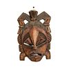 TRADITIONAL AFRICAN TRIBAL WOODEN WALL MASK