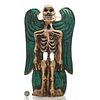 VINTAGE MEXICO DAY OF THE DEAD WALL HANGING SKELETON