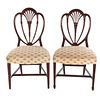 Two Baltimore Federal Style Mahogany Side Chairs