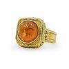 18k Gold and Amber Ring