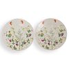 (2 pc) Chinese Glazed Porcelain Plate