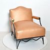 Mexican Modernist Pair of Arm Chairs Attr Arturo Pani, French Neoclassical Revival
