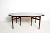 Mid Century Danish Modern Rosewood Oval Dining Table by Arne Vodder for SIBAST