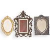 (3 pc) Antique Mixed Metal Picture Frame