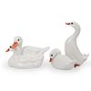 (3 Pc) Herend Porcelain "Double Ducks" Figurines