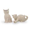 (2pc) Royal Doulton & Lenox Porcelain Kitten Figurines