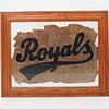 Framed Royals Baseball Sign