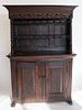 18th Century Carved Continental Step Back Cabinet