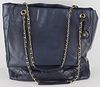 COUTURE. Vintage Chanel Leather Shoulder Bag.