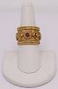 JEWELRY. Etruscan Revival 18kt Gold, Diamond and