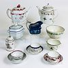 Twelve Pieces of English Creamware and Pearlware