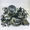 Approximately Forty-two English and Continental Pewter Items