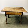 Turned Maple and Pine Tavern Table