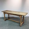 Country Turned Pine Harvest Table