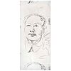 ANDY WARHOL, Mao, 1974, Unsigned, Serigraph on Wallpaper, 41.7 x 18.1" (106 x 46 cm)
