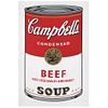 ANDY WARHOL, II.44: Campbells Beef Soup, With seal on the back "Fill in your own signature", Serigraph, 31.8 x 18.8" (81 x 48 cm)