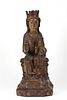 A NORTHERN SPANISH SCULPTURE OF THE ENTHRONED VIRGIN AND CHILD (SEDES SAPIENTIAE), CIRCA 1200 