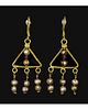 ROMAN GOLD EARRINGS WITH PEARLS